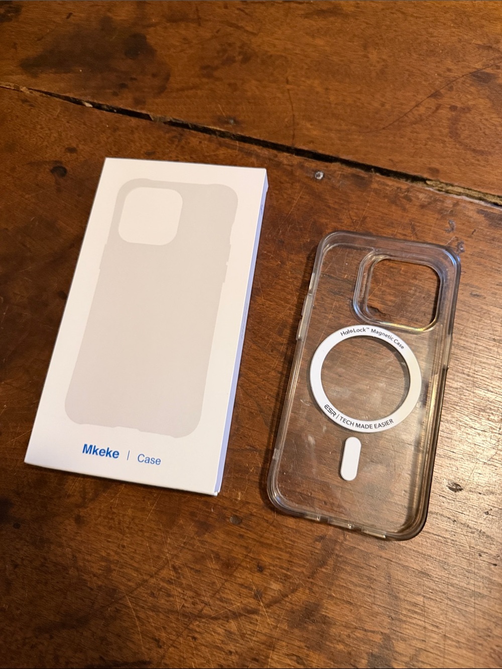 Clear Shockproof iPhone 14pro Case, NIB + Clear MagSafe Case